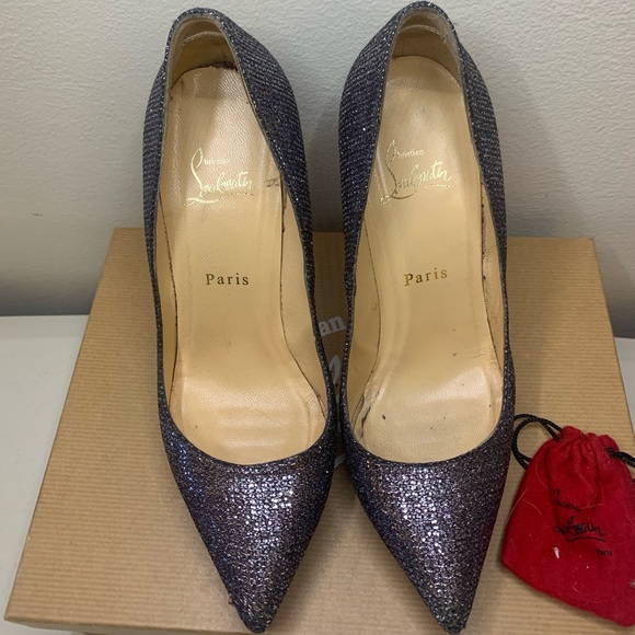 Christian Louboutin Pigalle Plato 120 Glitter - Picture 1 of 7